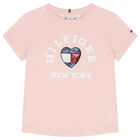 Girls Pink Logo T-Shirt, 1, hi-res